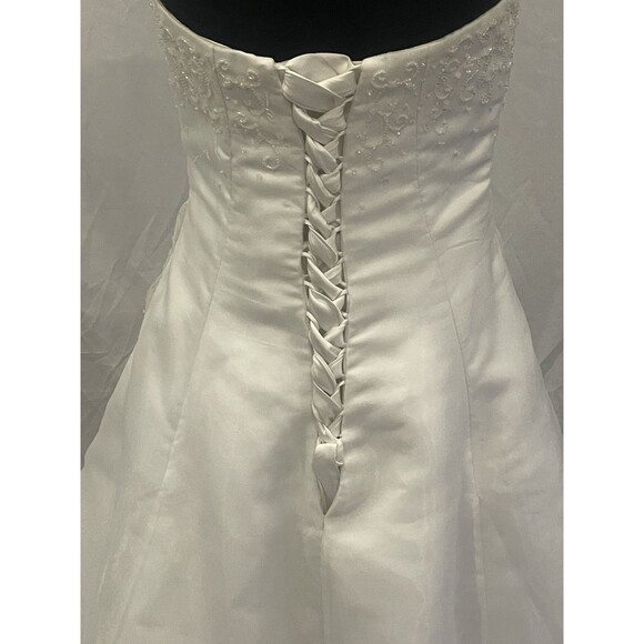 Memories By Maggie Sottero Wedding Gown Strapless with Modesty jacket 14 sequins - Picture 13 of 16